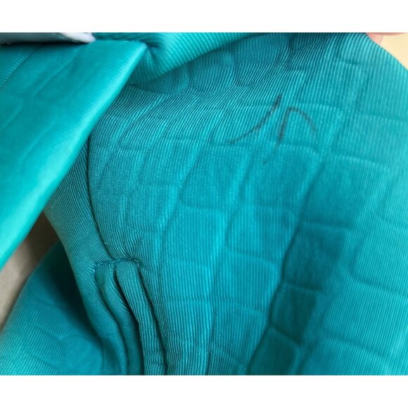 Sondra Roberts Women’s Green Aqua Croc-Embossed W Knot Detail Satchel Hobo Bag - Picture 12 of 13